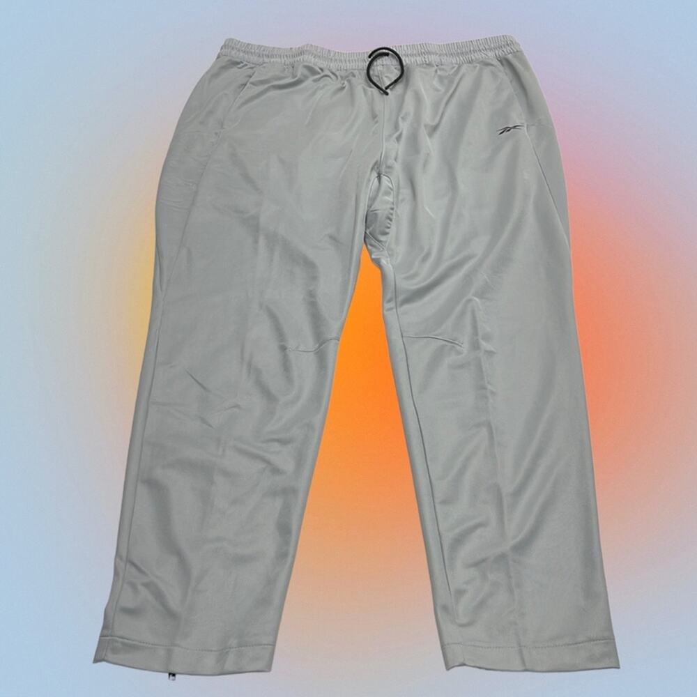 REEBOK Men’s 2XL Gray Performance Sweatpant Zipper Ankle
